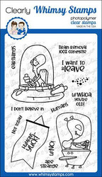 Whimsy Stamps UFWhoa -leimasinsetti