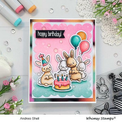 Whimsy Stamps A Bunny Birthday -leimasinsetti
