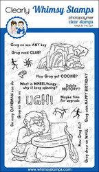 Whimsy Stamps Caveman Grog -leimasinsetti