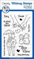 Whimsy Stamps Always and Forever -leimasinsetti