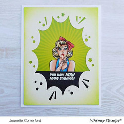 Whimsy Stamps Gossip Girls -leimasinsetti