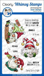 Whimsy Stamps Gnome for Christmas -leimasinsetti