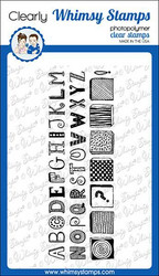 Whimsy Stamps Quirky ABC -leimasinsetti