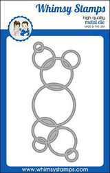 Whimsy Stamps Slimline Connected Bubbles -stanssi