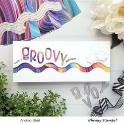 Whimsy Stamps Slimline Wavy Edger -stanssisetti