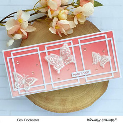 Whimsy Stamps Slimline Connected Rectangles -stanssi