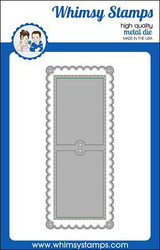 Whimsy Stamps Slimline Scallop Peekaboo 1 -stanssisetti