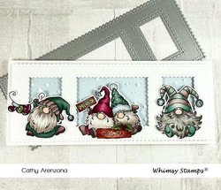 Whimsy Stamps Slimline Scenic Window -stanssi