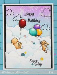 Whimsy Stamps Grass and Cloud Edger -stanssisetti