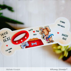 Whimsy Stamps Slimline Dog Bone -stanssisetti