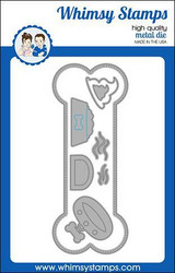 Whimsy Stamps Slimline Dog Bone -stanssisetti