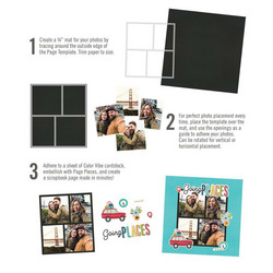 Simple Stories Simple Pages Page Template #10 -sapluuna