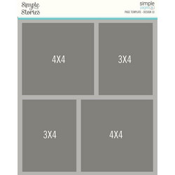 Simple Stories Simple Pages Page Template #10 -sapluuna