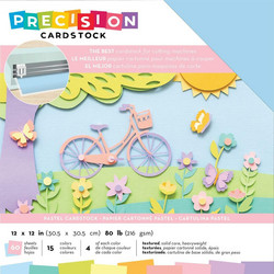American Crafts Precision Cardstock -kartonkipakkaus, 60 arkkia