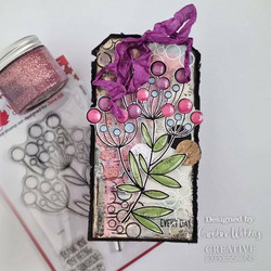 Woodware leimasin Bubble Bloom Trinny