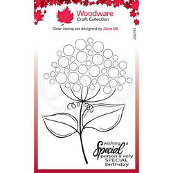 Woodware leimasin Bubble Bloom Suzie