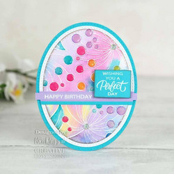 Woodware leimasin Bubble Bloom Gilly