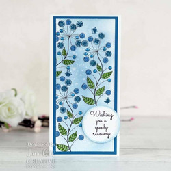 Woodware leimasin Bubble Bloom Abbie