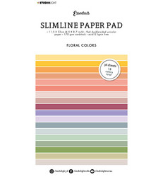 Studio Light Essentials -paperipakkaus Floral Colors, Slimline