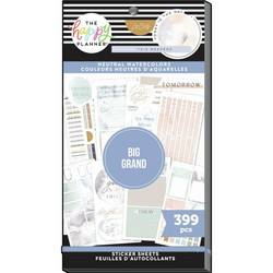 Mambi Happy Planner Value Pack -tarrapakkaus Neutral Watercolors, BIG