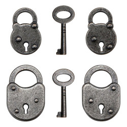 Tim Holtz Idea-Ology Metal -koristeet Locks & Keys