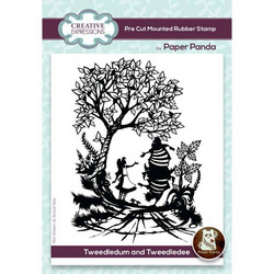 Creative Expressions Paper Panda -leimasin Tweedledum and Tweedledee