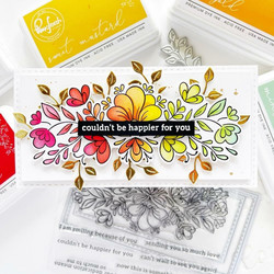 Pinkfresh Studio leimasinsetti Charming Floral Border