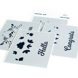 Pinkfresh Studio sapluunasetti Charming Floral Border, A2