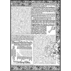 Stamperia Clear Prints A4 Alchemy -asetaattiarkit, 6 kpl