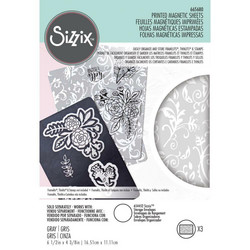 Sizzix Printed Magnetic Sheets -magneettilevyt, 3 kpl