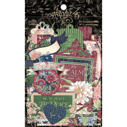 Graphic45 Blossom Ephemera Assortment -leikekuvat