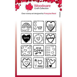 Woodware leimasin Love Squares