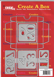 Crealies stanssisetti Advent Box With Numbers