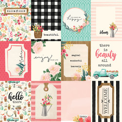 Carta Bella Flower Market skräppipaperi 3x4 Journaling Cards