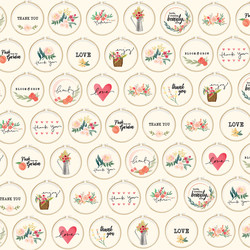 Carta Bella Flower Market skräppipaperi Embroidery Hoops