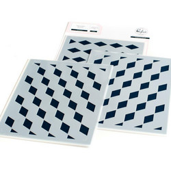 Pinkfresh Studio sapluunasetti Geo Blocks, A2