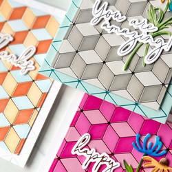 Pinkfresh Studio sapluunasetti Geo Blocks, A2