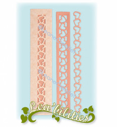 Leane Creatief stanssisetti Borders Hearts