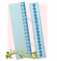 Leane Creatief stanssisetti Card Edge & Border Flowers