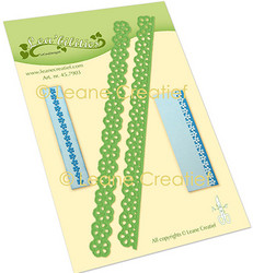 Leane Creatief stanssisetti Card Edge & Border Flowers