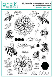 Gina K. Designs leimasin Beautiful Bees