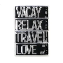 Elizabeth Craft Designs leimasin Block Words: Travel