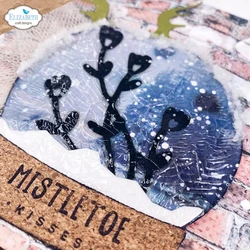 Elizabeth Craft Designs Art Journal stanssi Snow Globe