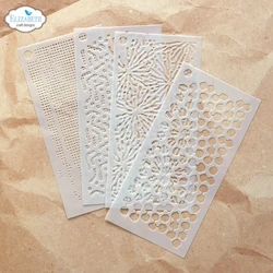 Elizabeth Craft Designs Art Journal sapluunasetti Earth Patterns