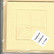 Korttipohjat 12.5 x 12.5 cm, aukollinen, keltainen, 5 kpl + kirjekuoret