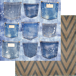 Memory Place paperipakkaus Shades of Denim, 12