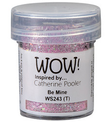 Wow! Embossing Glitters -kohojauhe, sävy Be Mine by Catherine Pooler (T)