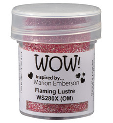 Wow! Embossing Glitters -kohojauhe, sävy Flaming Lustre by Marion Emberson (X,OM)