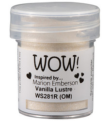 Wow! Embossing Glitters -kohojauhe, sävy Vanilla Lustre by Marion Emberson (R,OM)