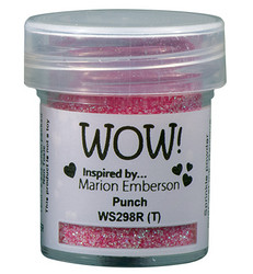 Wow! Embossing Glitters -kohojauhe, sävy Punch by Marion Emberson (R,T)